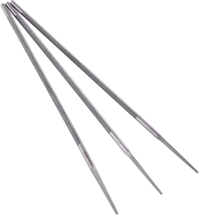 3 Stuks Universele Kettingzaagvijlen 5/32"(4 mm), 3/16"(48 mm) en