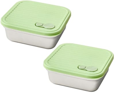 Dailygoods- Sandwichdozen 650 ml - Roestvrij staal - Herbruikbaar - Lekvrije deksel - Verzegeld - Geschikt voor snacks en fruit - Lunchbox