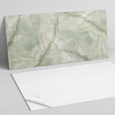 Coloray Wandpanelen Zelfklevend - Natuurlijk marmerpatroon PVC Wandpaneel - 100 cm x 50 cm - Groente Wandbekleding Zelfklevend - 1 stuk - Texturen Wandpanelen Zelfklevend - Wandpanelen Keuken - Wandpaneel Badkamer