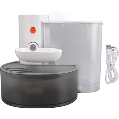 Distributeur d'eau intelligent pour chat Réservoir d'eau 3L Remplissage automatique Basculement Rechargeable Bol à eau automatique pour animal de compagnie