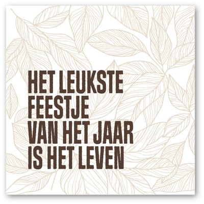 Forex tegeltje | In geschenkverpakking | Leukste feestje | winkeltjevananne.nl
