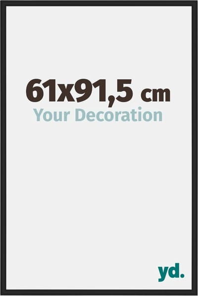 Your Decoration - Fotolijst 61x91,5 cm - Aluminium - Zwart Mat - New York