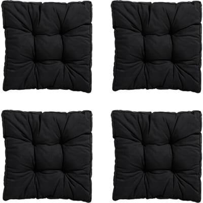 Madison - Zitkussen Florance Panama black - Ca. 47x47 cm - Set van 4