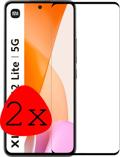Screenprotector - 2 Stuks Geschikt voor Xiaomi 12 Lite - Full Cover - Beschermglas - Gehard Glas - Tempered Glass - Screen Protector