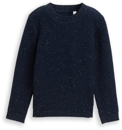 Tom Tailor - Gebreide trui van noppengaren - Maat 92/98 - sky captain blue