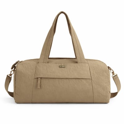 Solier FB52 Lunea – Sporttas dames – Lichtgewicht – Waterdichte binnenzak – Verstelbare schouderriem – Beige