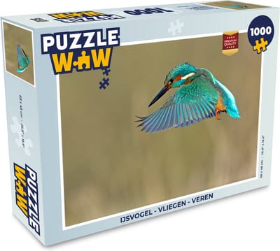 Puzzel IJsvogel - Vliegen - Veren - Legpuzzel - Puzzel 1000 stukjes volwassenen