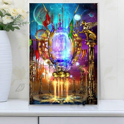 Diamant borduurwerk volledige weergave schilderachtige diamant schilderij landschap diamant kunst strass foto's 20X30CM