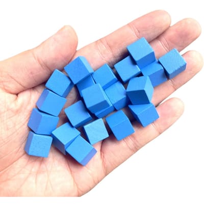 200 Stuks Houten Kubussen 10 Mm Kleurrijke Dobbelstenen Schakels Rechte Hoek Voor Token Puzzel Bordspellen Vroegonderwijs