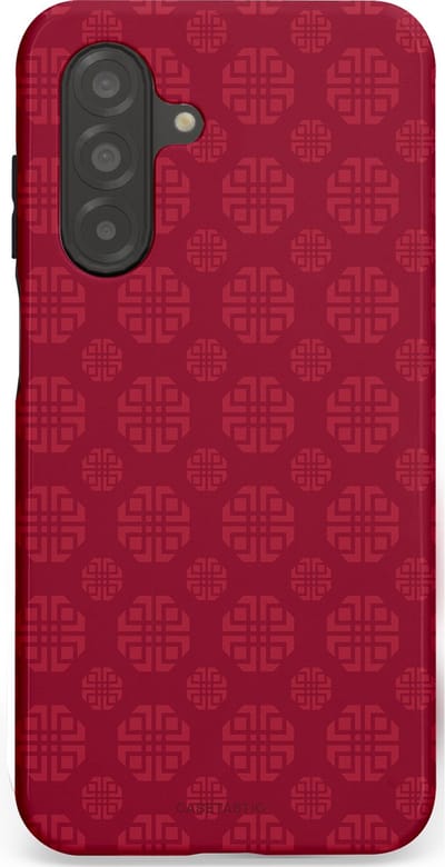Casetastic Hoesje Geschikt voor Samsung A26 - Stijlvolle Beschermende Duo-layer Case - Oosters Rood