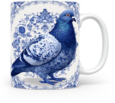 Mok Duif Beker voor koffie of tas voor thee, cadeau voor dierenliefhebbers, moeder, vader, collega, vriend, vriendin, kantoor, opa, oma, hond, kerst, sinterklaas, verjaardag