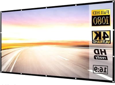 Projectiescherm - Opvouwbaar scherm - Thuisbioscoop creëren - Vlak en rimpelvrij - 30 inch - Wit