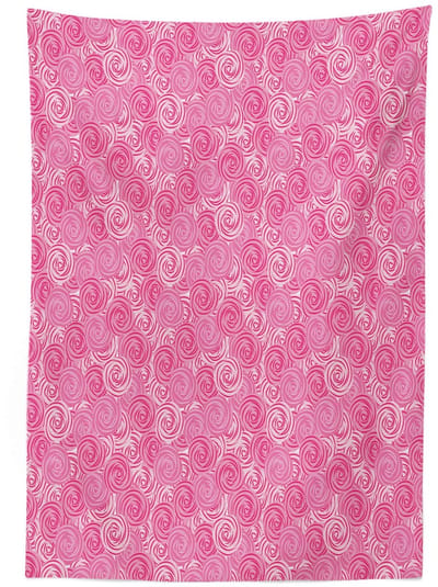 ABAKUHAUS Tafelkleed – Rozenbloemen – 140x200 cm – Satijnmix