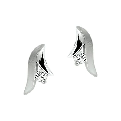 TFT Oorknoppen Zirkonia Poli/mat Zilver Gerhodineerd Mat Glanzend 9.5 mm x 7 mm