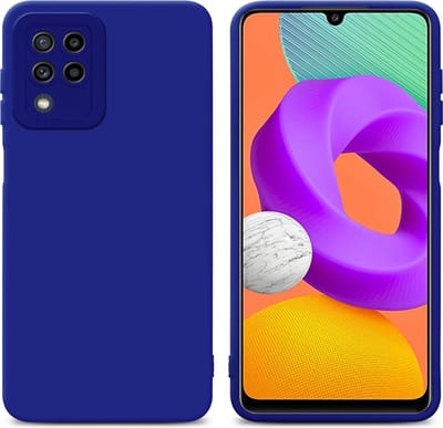 Cadorabo Hoesje geschikt voor Samsung Galaxy M22 / M32 4G in FLUID BLAUW - Beschermhoes gemaakt van flexibel TPU silicone Cover Fluid Case