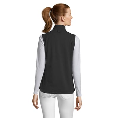 SOLS Dames/Dames Rallye Softshell Mouwloos Gilet (Zwart)