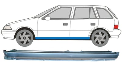 Volledige dorpel voor Suzuki Swift 1988-2004 / Links