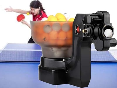 Tafeltennis Robot - Oefenapparaat Bal - Vaardigheden Verbeteren - 36 Spinballen - 100 Ballen - Zwart