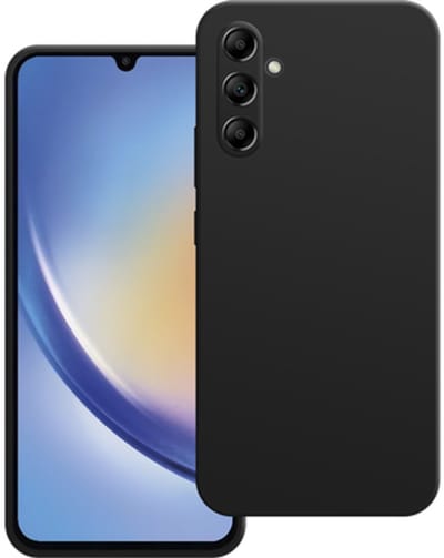 Just in Case hoesje geschikt voor Samsung Galaxy A34 Hoesje - Color Backcover - Zwart