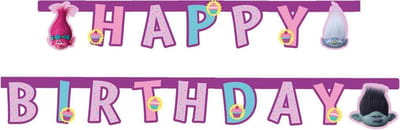 PROCOS - Trolls Happy Birthday slinger - Decoratie > Slingers en hangdecoraties
