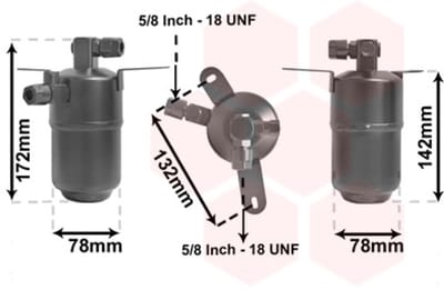 Van Wezel - AIRCO DROGER VOOR MERCEDES BENZ E-CLASS W210 1995-1999 2108300383