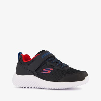Skechers Bounder kinder sneakers zwart rood