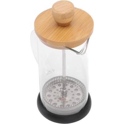 French Press Hittebestendig Handzetten Filter Hoge Borosilicaat Thee Koffiezetpot voor Kantoor Type 1 beige