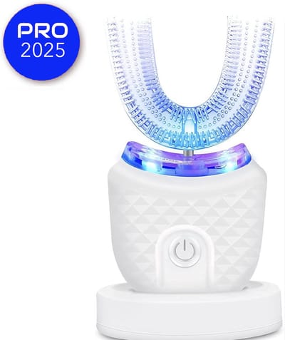 Smartbrush Tanden - U-Vormige Tandenborstel - Smart Brush Tanden - Automatische Elektrische Tandenborstel - Tanden Bleken en Reinigen - Handsfree - UV Blauw Licht - 360° - 4 Standen - Waterbestendig - Teeth Whitening