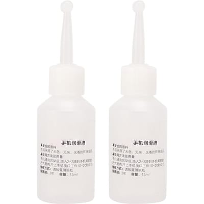 2 stuks Tandheelkundige Handstuk Smeermiddel Olie voor Tandarts Handstuk Accessoire white
