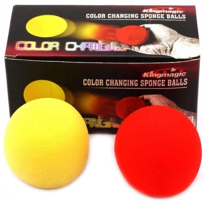 Goocheltrucs Goochelaccessoires Illusie Magische Sponsbal Klassieke Tovenaars Vinger Sponsbal Kleurveranderende Sponsbal black