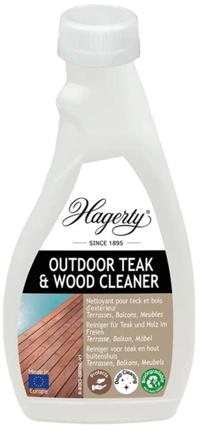 Hagerty Outdoor Teak & Wood Cleaner: Teak reinigingsproduct 500 ml