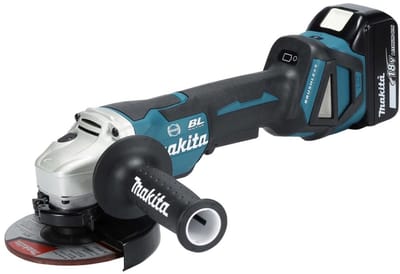 Makita DGA517RTJ DGA517RTJ Haakse accuslijper 125 mm Incl. 2 accus, Incl. lader 18 V 5 Ah