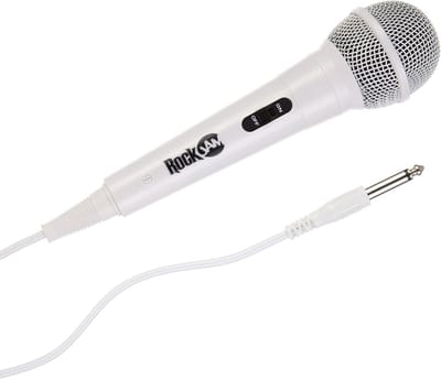 Karaoke Microfoon - Dynamische Microfoon - Zingen en Optreden - Unidirectioneel Geluid - 3 Meter Kabel - Wit