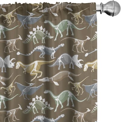 Dinosaurussen – 2-delig, 150 x 245 cm – microvezel, donkerend