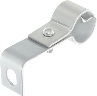 Buisklem voor 3/4 inch buis, rechte hoek buisondersteuning wand- en plafondmontage metalen stijve houder voor pijpleiding, lengte 70 mm