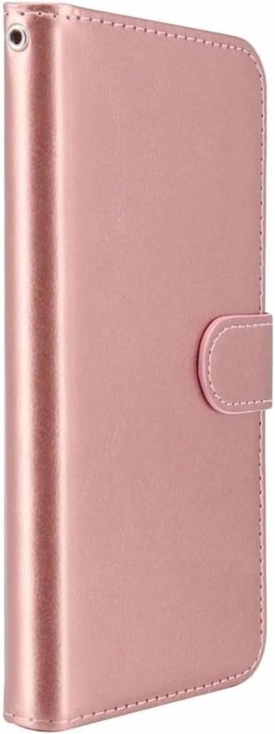 LuxeBass Hoesje geschikt voor Samsung Galaxy S8 - Boekhoesje met kaartvakken - RoseGoud gsm hoesje - telefoonhoes - telefoonhoesjes