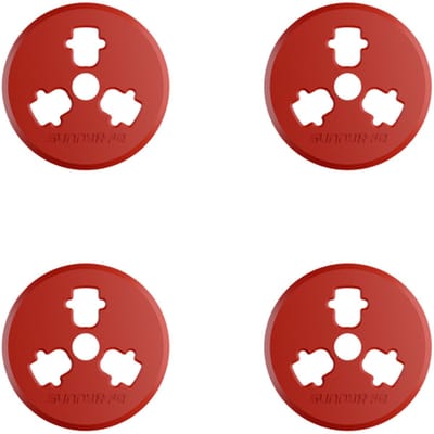 Propeller Motorbeschermers - 4 Kapjes - Rood - DJI Air 3/3S/Mavic 3 Pro/Classic