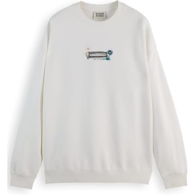 Scotch & Soda Relaxed Fit Artwork Sweatshirt Swan Taglia: XXL | Maglioni a maglia Outlet | Uomo