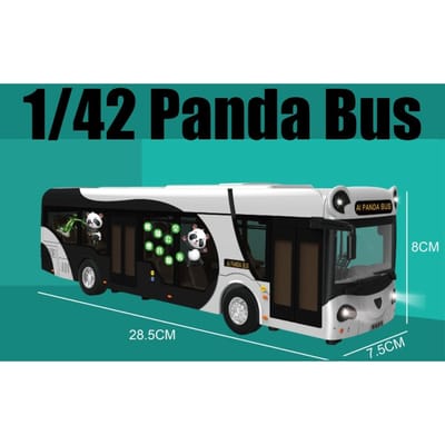 1:42 Schaal Speelgoedbus, Nieuwe Energie Elektrische Bussen, Luchthaven Bezienswaardigheden Metalen Model Pull Back Geluid & Licht Collectie Voor Jongens, Kind
