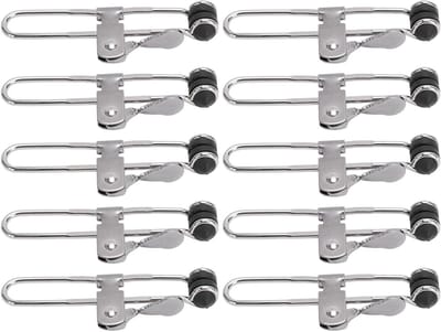 Multifunctionele Tegelmontage Klemmen - 10 Stuks RVS Lever Action Grid Clips voor Verlaagd Plafond en Tegelinstallatie