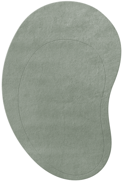 Layered Residue Sage Vloerkleed - 180 x 270 cm - Groen - Organisch - Wol - Eetkamer, Woonkamer, Slaapkamer - Effen - Modern