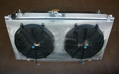 Aluminium radiator met lijkwaade en ventilatoren voor Nis-san Patrol GU Y61 TB45E 4.5L