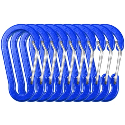 Karabijnhaakclips Mini Aluminiumlegering Sleutelhanger Karabijnhaakclip D-ringen voor kamperen Wandelen Vissen 10PCS