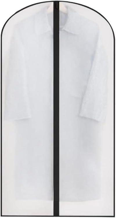 Kledinghoezen 3 stuks - Kleding Beschermers - Kleding Opbergen - Stof en Insecten Wering - 60 x 140 cm - Transparant