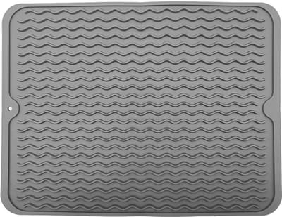 NTH products- Afvoermat Siliconen 30 x 40 cm - Inklapbaar - Antislip - Hittebestendig - Keukenhulp - Voorbereidingsgebied - Droogmat