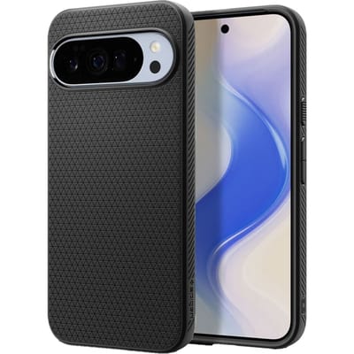 Spigen Liquid Air MagFit Hoesje Geschikt voor Google Pixel 10 Pro XL - Compatibel met MagSafe - Back Cover Flexibel TPU Zwart