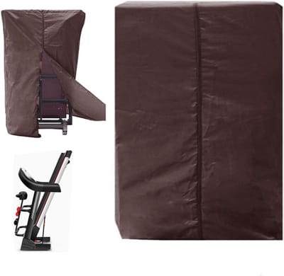 Loopbandhoes Opvouwbaar - Beschermhoes Loopmachine - Fitnessapparatuur Beschermen - Waterdicht en Stofdicht - 80 x 60 x 150 cm - Bruin