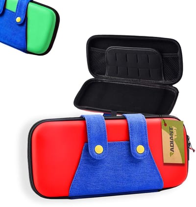 Radiant Play Nintendo Switch 2 Hoesje - Trendy Hard Case Beschermhoes - Opbergvak & Draagbaar - Rood