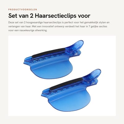 Dailygoods- Haarsectieclips 7-tand ontwerp - Warmte-isolatie - Haarclips - Haarspelden - Haaraccessoires - Hoogwaardige ABS materialen
