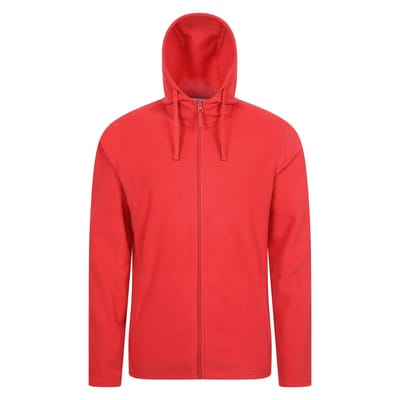 Mountain Warehouse Heren Camber Fleece Full Zip Hoodie (Actief Rood)